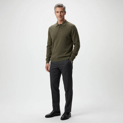Marco Cashmere Polo Sweater