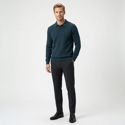 Marco Cashmere Polo Sweater