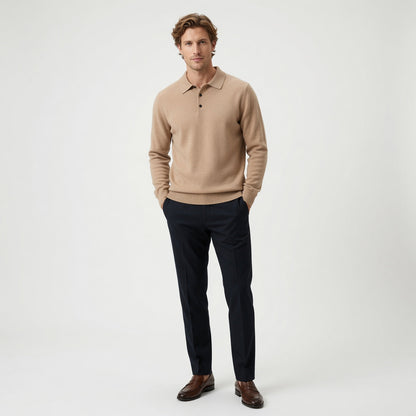 Marco Cashmere Polo Sweater