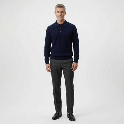 Marco Cashmere Polo Sweater