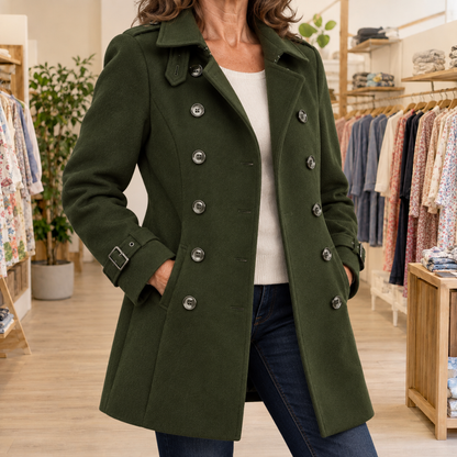 Camille | Elegant Longline Trench Coat