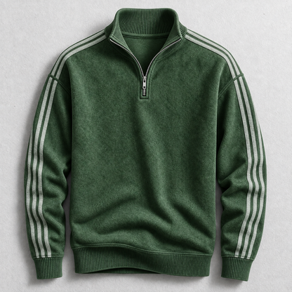 Archie Striped Quarter-Zip Jumper