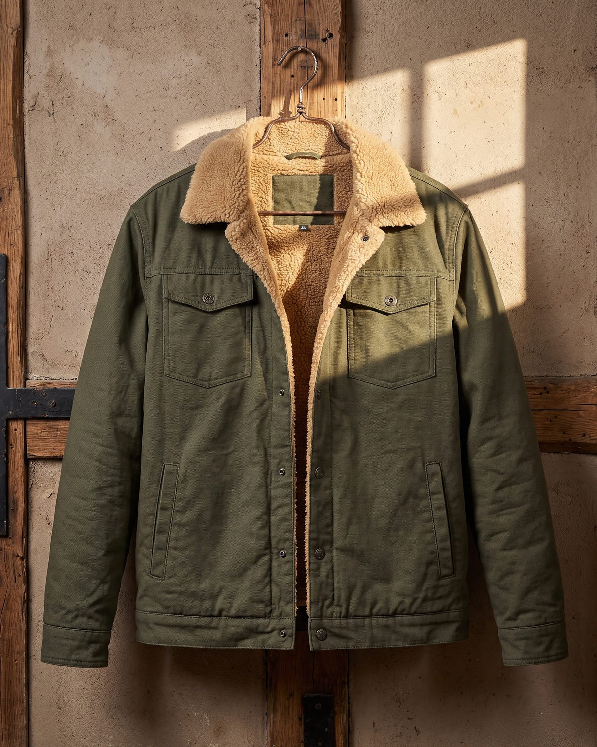 Dalston Sherpa-Lined Cotton Jacket