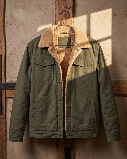Dalston Sherpa-Lined Cotton Jacket