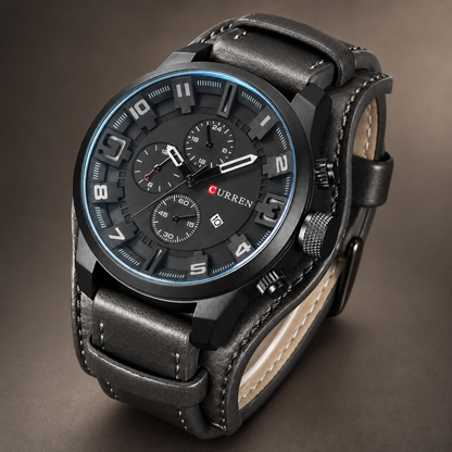 Axel – Vintage Leather Cuff Watch
