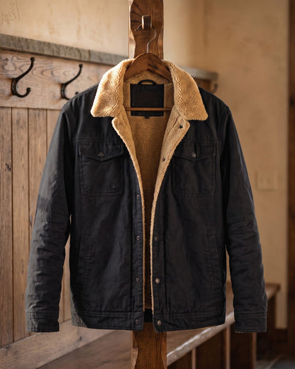 Dalston Sherpa-Lined Cotton Jacket