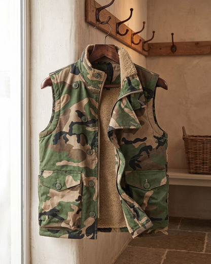 Ellis Sherpa-Lined Cotton Gilet