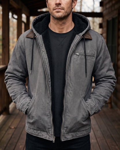 Brockley Fleece-Lined Hooded Jacket