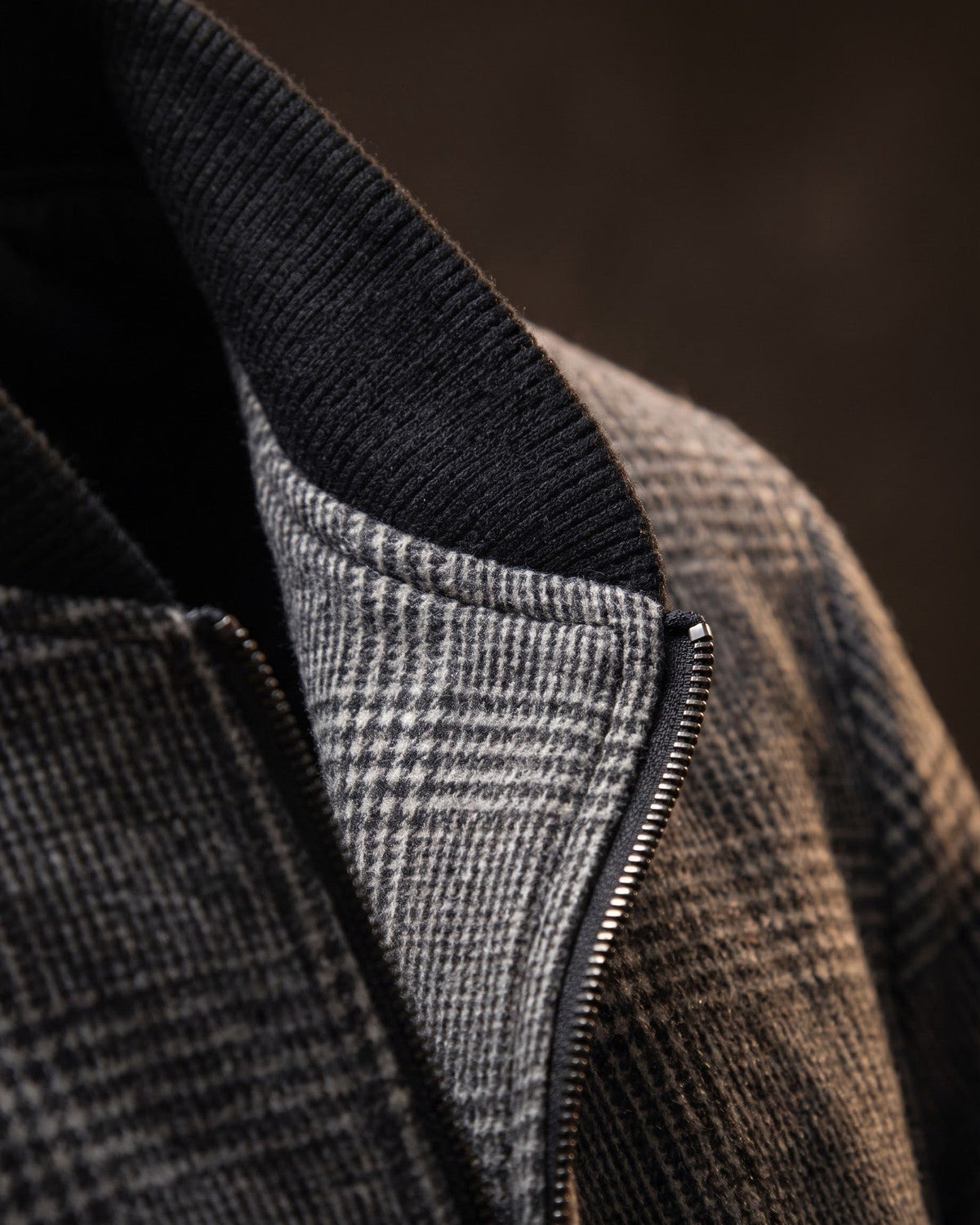 Rupert Glen Check Wool-Blend Bomber Jacket