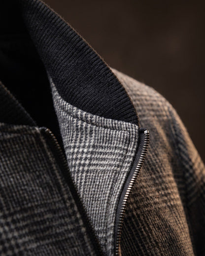 Rupert Glen Check Wool-Blend Bomber Jacket