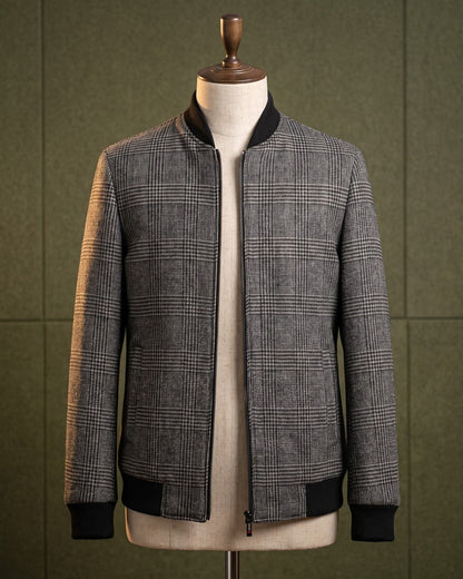 Rupert Glen Check Wool-Blend Bomber Jacket