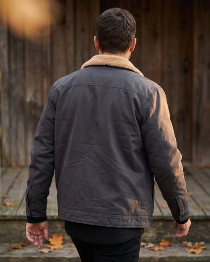 Dalston Sherpa-Lined Cotton Jacket