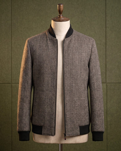 Rupert Glen Check Wool-Blend Bomber Jacket