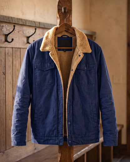 Dalston Sherpa-Lined Cotton Jacket