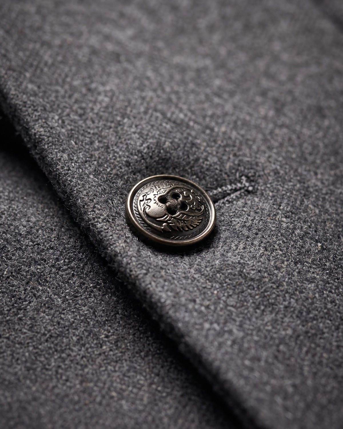 Bermondsey Stand Collar Wool Overcoat