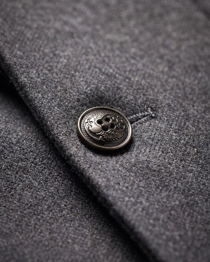 Bermondsey Stand Collar Wool Overcoat
