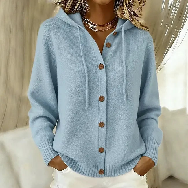 GLILZA – Hooded Button-Down Cardigan