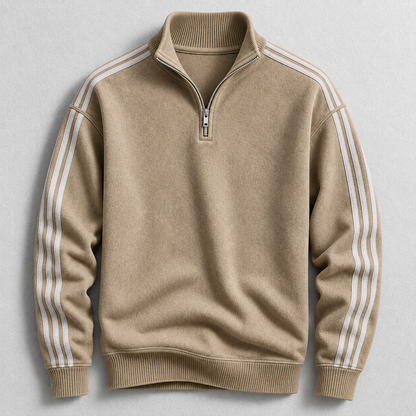 Archie Striped Quarter-Zip Jumper