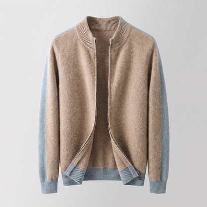 FERRARA CASHMERE ZIP-THROUGH JACKET