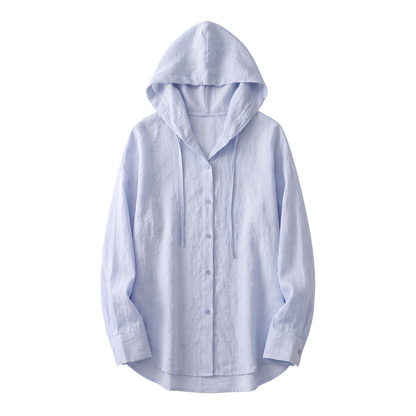 VICTORIA LINEN HOODIE