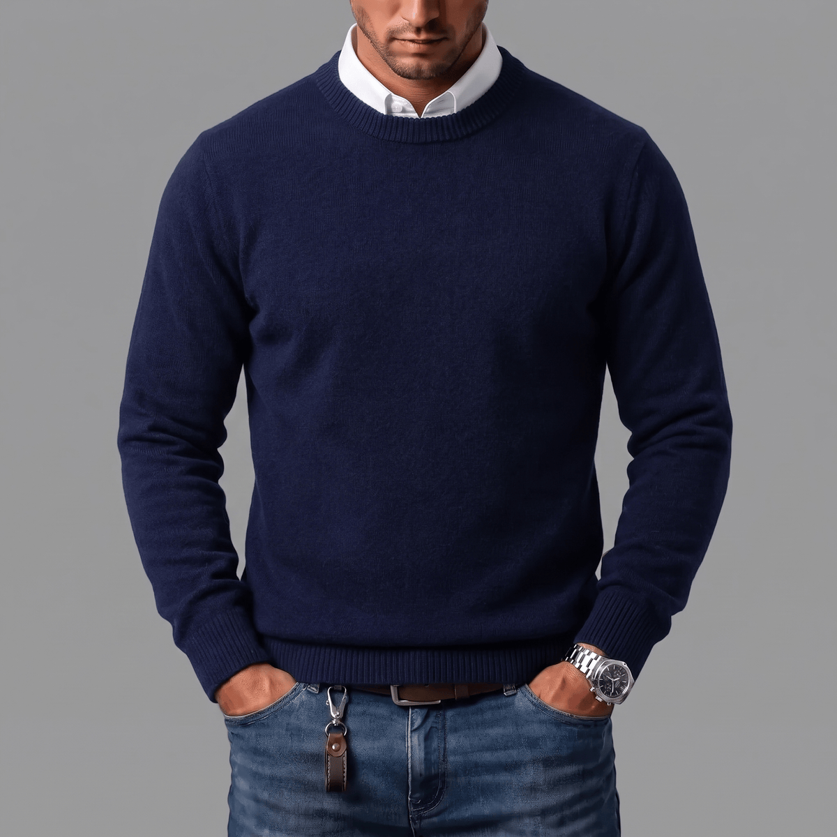Enzo – Soft Knit Crewneck Sweater