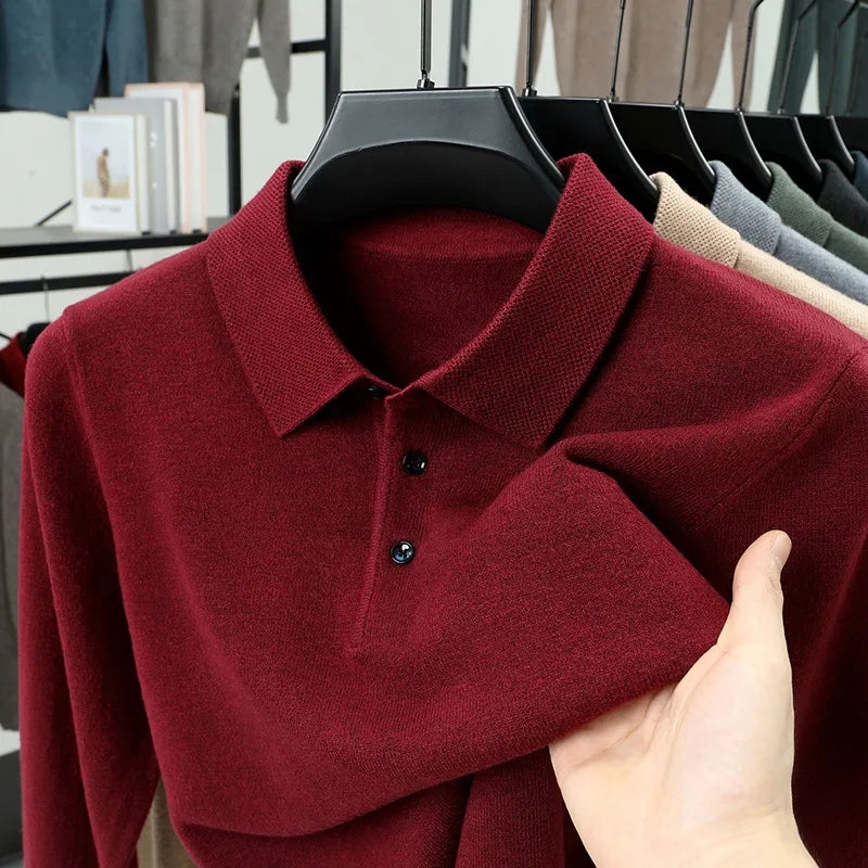 Marco Cashmere Polo Sweater
