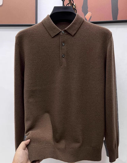 Marco Cashmere Polo Sweater