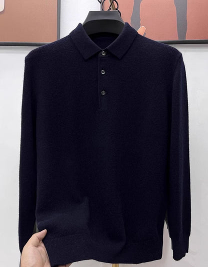 Marco Cashmere Polo Sweater