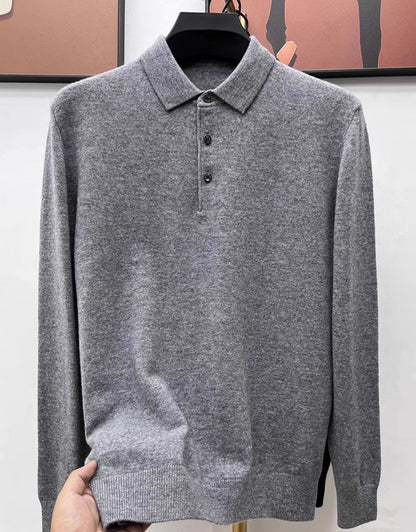 Marco Cashmere Polo Sweater