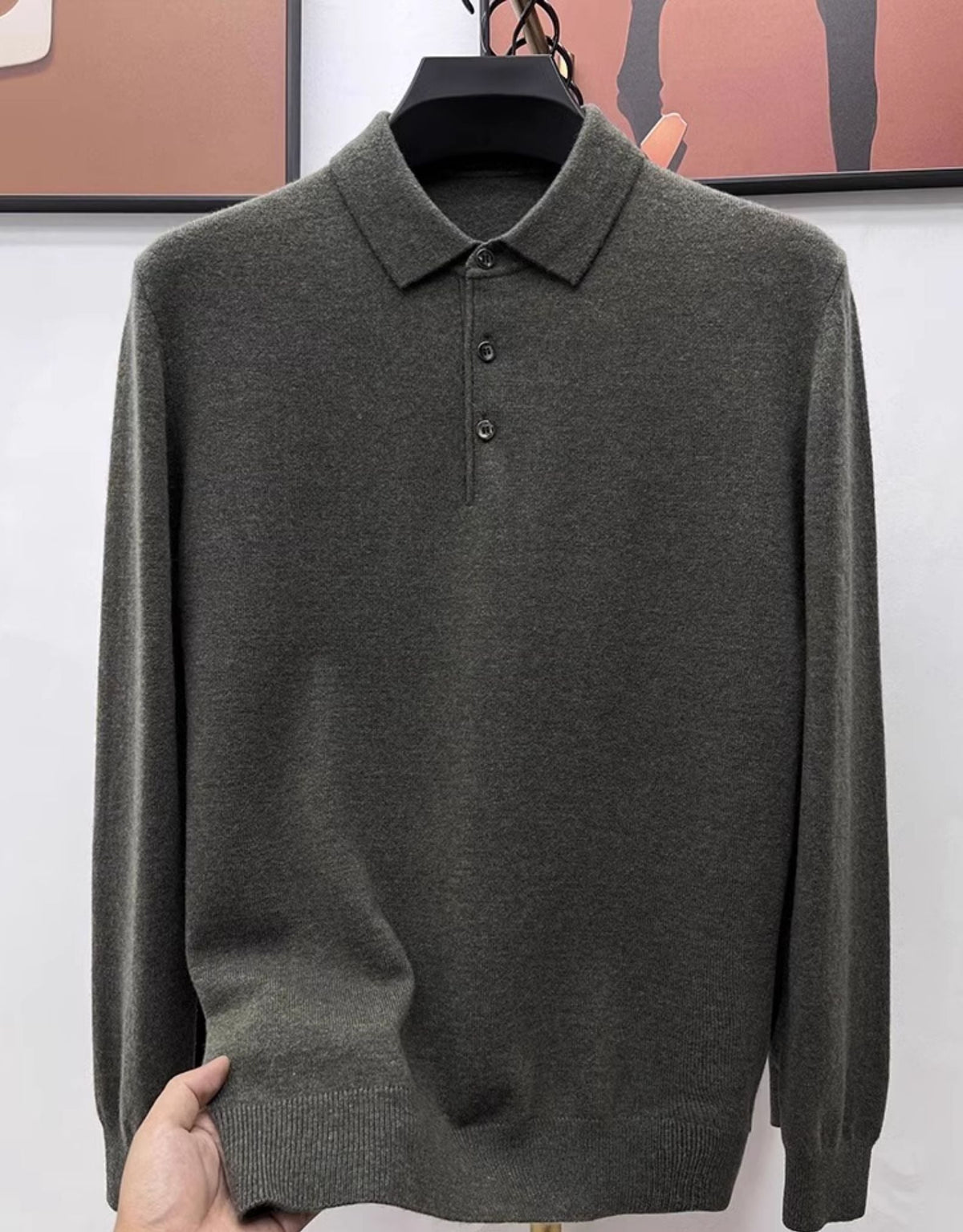 Marco Cashmere Polo Sweater