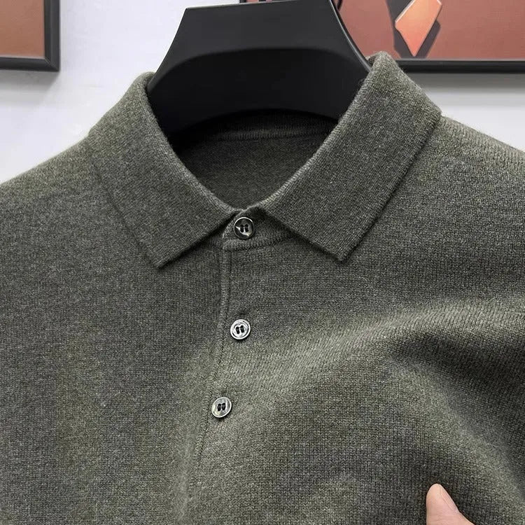 Marco Cashmere Polo Sweater