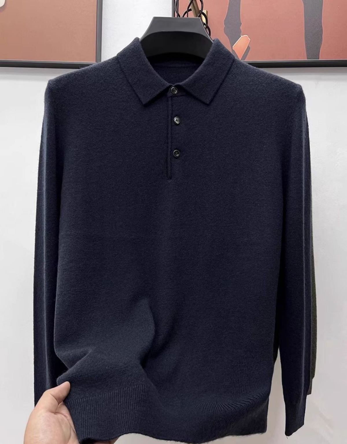 Marco Cashmere Polo Sweater