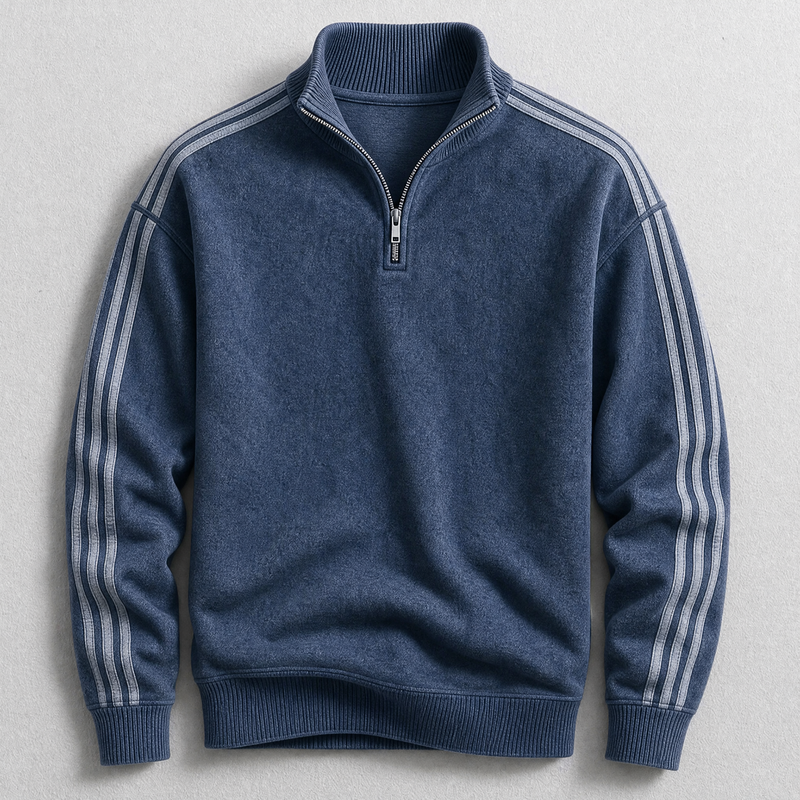 Archie Striped Quarter-Zip Jumper