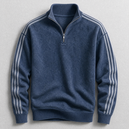 Archie Striped Quarter-Zip Jumper