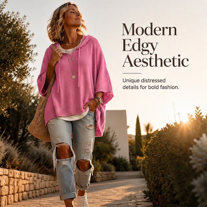 Esme Oversized Knit Hoodie