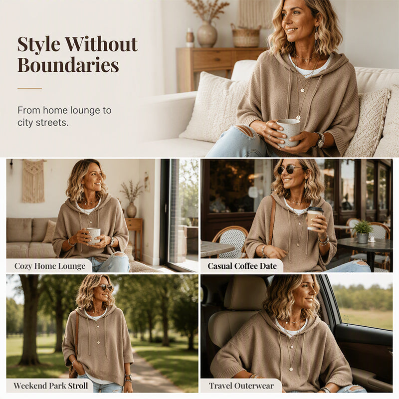 Esme Oversized Knit Hoodie